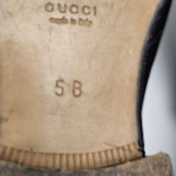 Gucci Brown Leather Horsebit Loafers Size 5 B Made in Italy - Picture 7 of 9